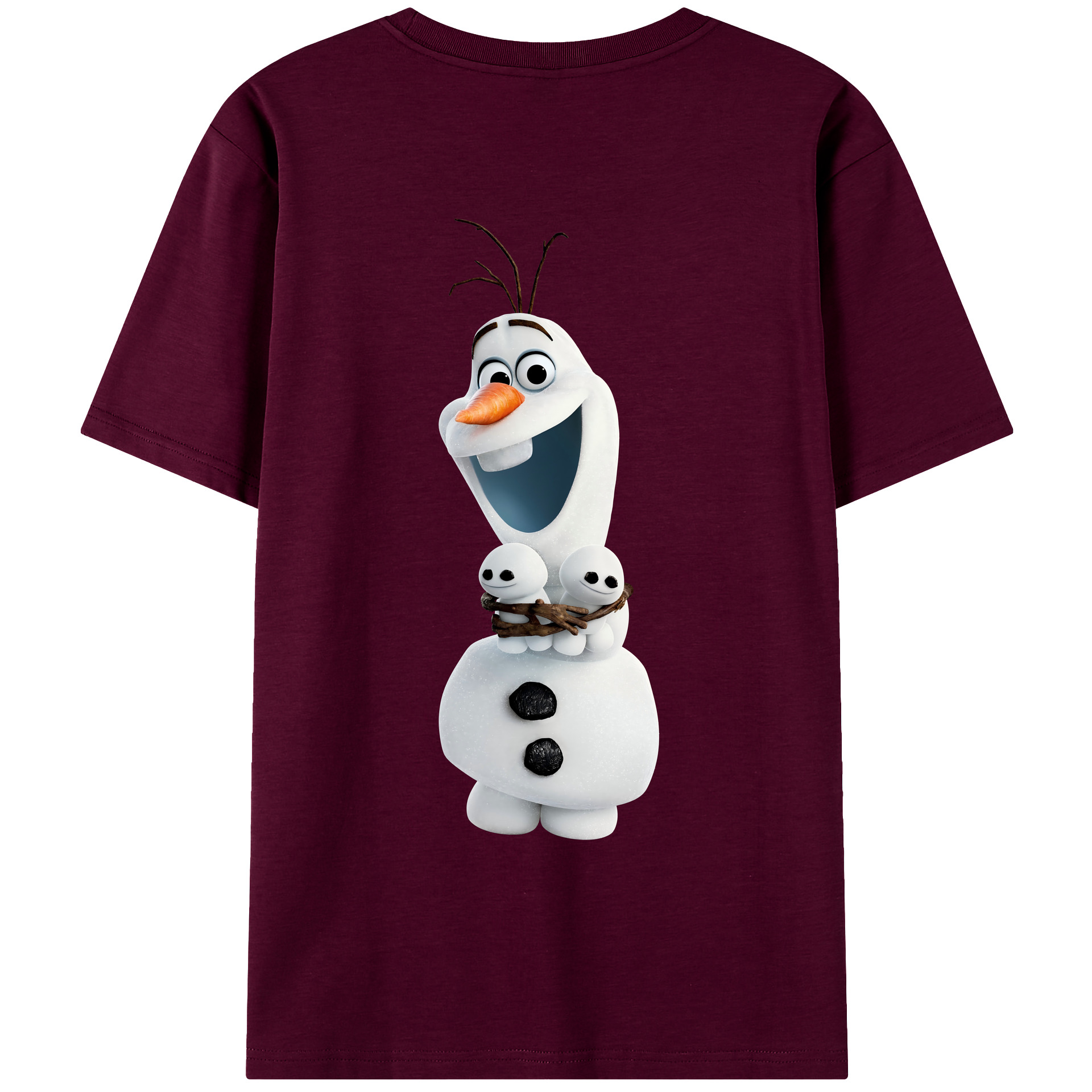 （画像用） アナと雪の女王 アンナ エルサ Frozen Anna Elsa レディース半袖Tシャツ(バックプリント)